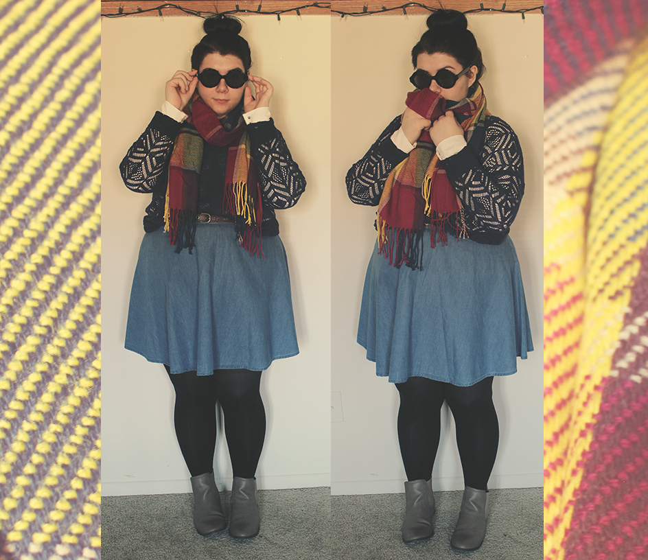 Colors & Chambray | a look on katielikeme.com | #fashion #fallfashion #plussize